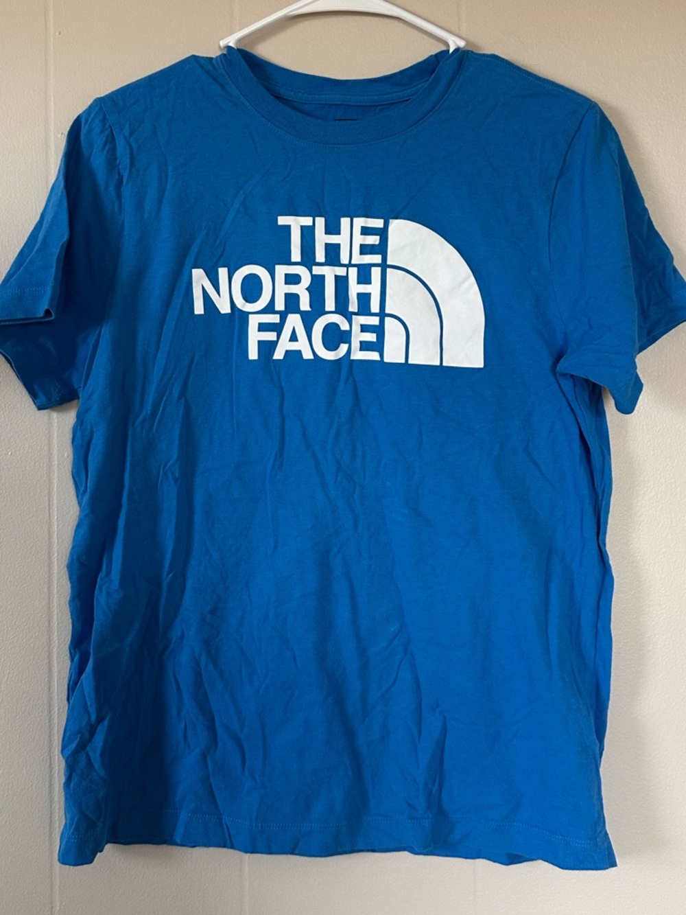 The North Face Women's Logo Tee - Bright Blue with Black Print